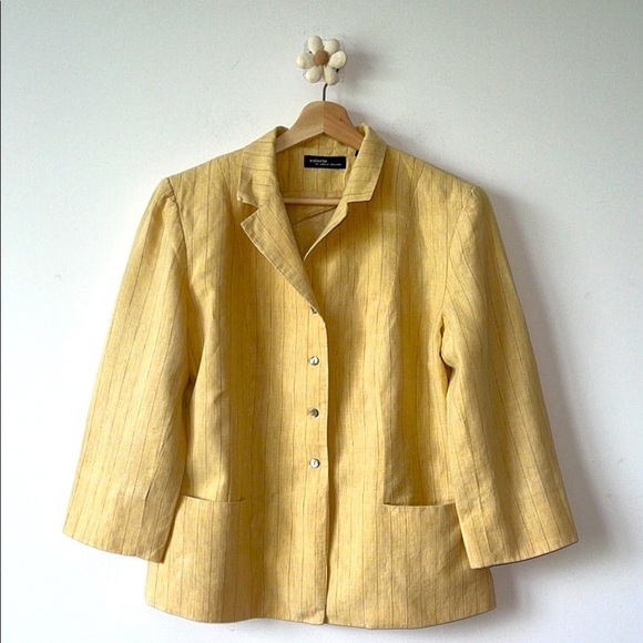 Sag Harbor Tan Blazer Classic Minimalist Design - Picture 1 of 9